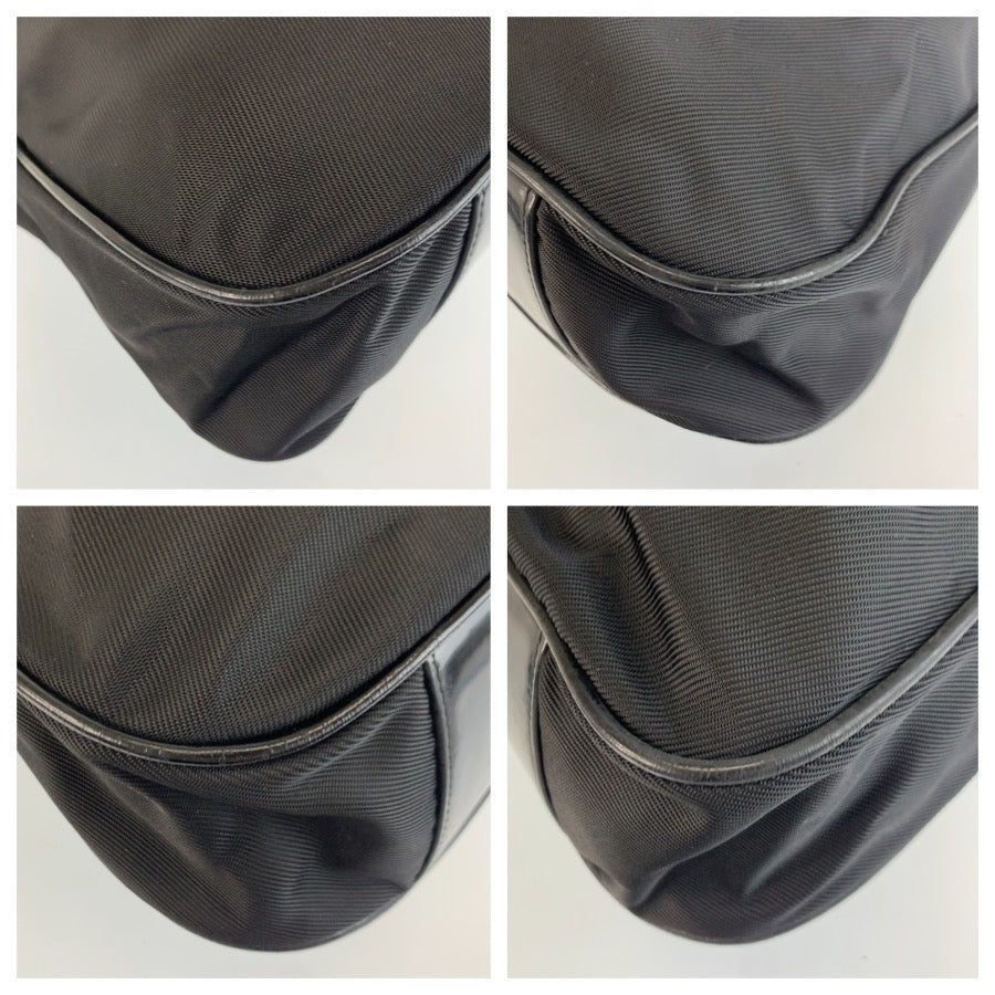 24789
GUCCI グッチ バンブー ブラック 黒 シルバー金具 ナイロン 001 2852 ハンドバッグ ショルダーバッグ 2way レディース AB21