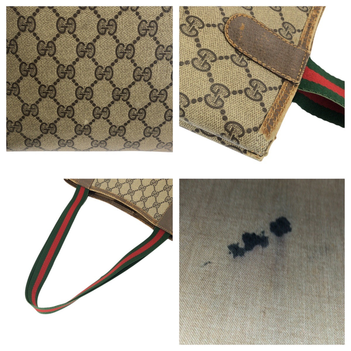 24792
GUCCI グッチ オールドグッチ シェリーライン ベージュ ブラウン GGスプリームキャンバス トートバッグ ショルダーバッグ レディース AB21