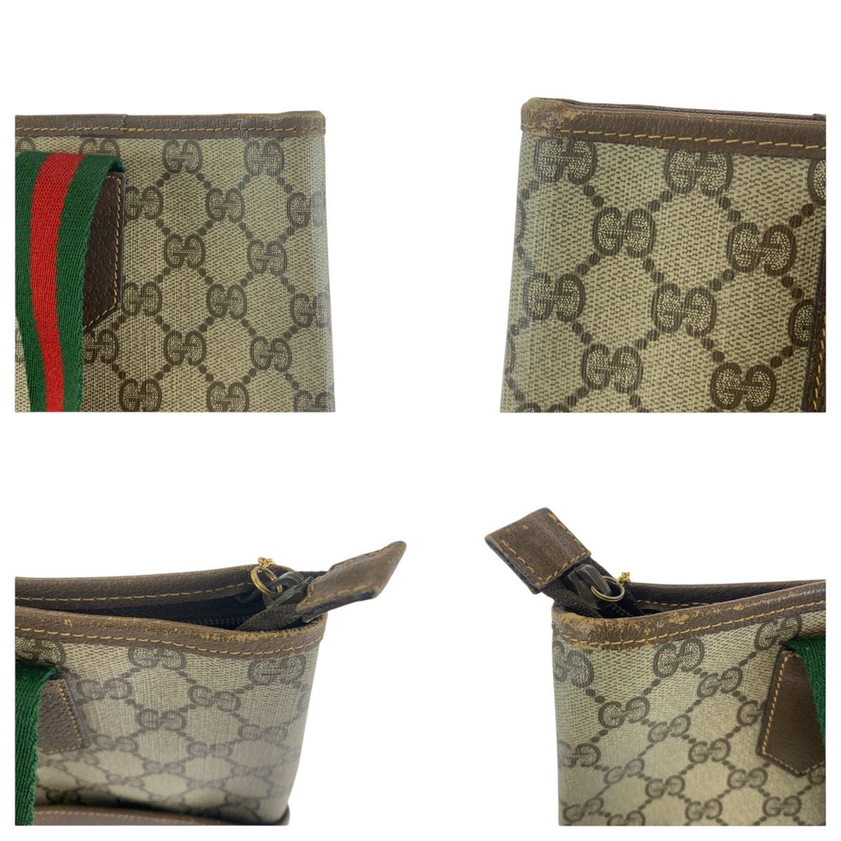 24793
GUCCI グッチ ヴィンテージ シェリーライン ベージュ ブラウン ゴールド金具 GGスプリームキャンバス / レザー 002 40 069 ショルダーバッグ トートバッグ レディース AB23