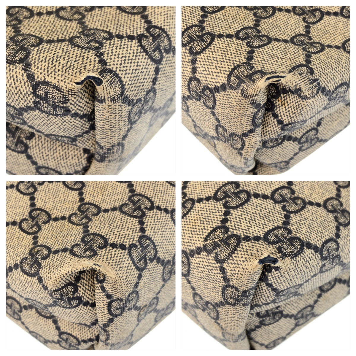 24799
GUCCI グッチ ヴィンテージ シェリーライン ブルー グレー GGスプリームキャンバス / レザー 39 02 003 ショルダーバッグ レディース AB21