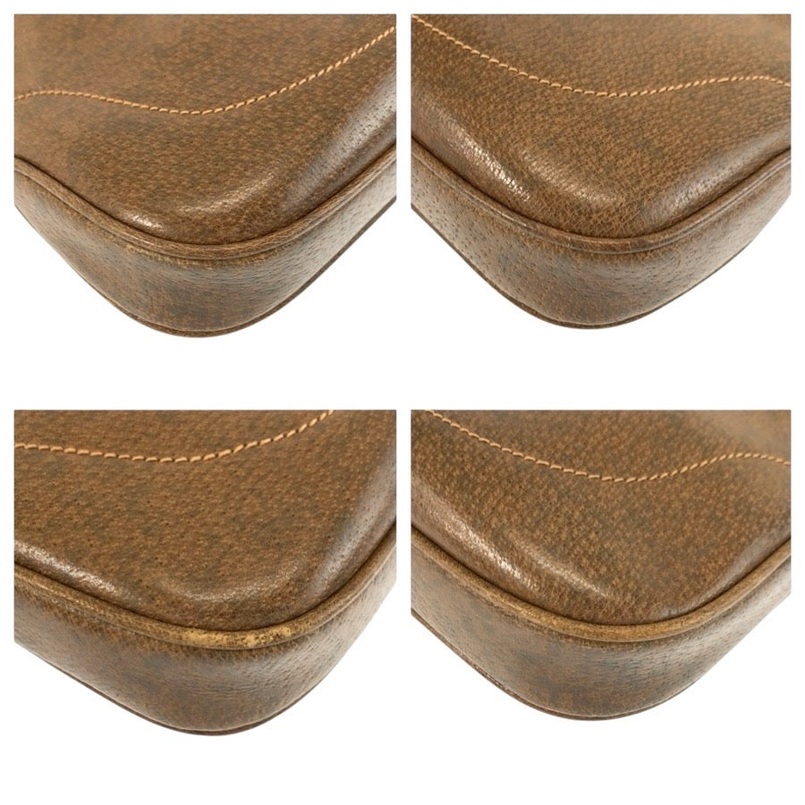 24801
GUCCI グッチ ヴィンテージ ジャッキー ブラウン ゴールド金具 レザー 98 15 00 1244 ショルダーバッグ ハンドバッグ レディース ABP56