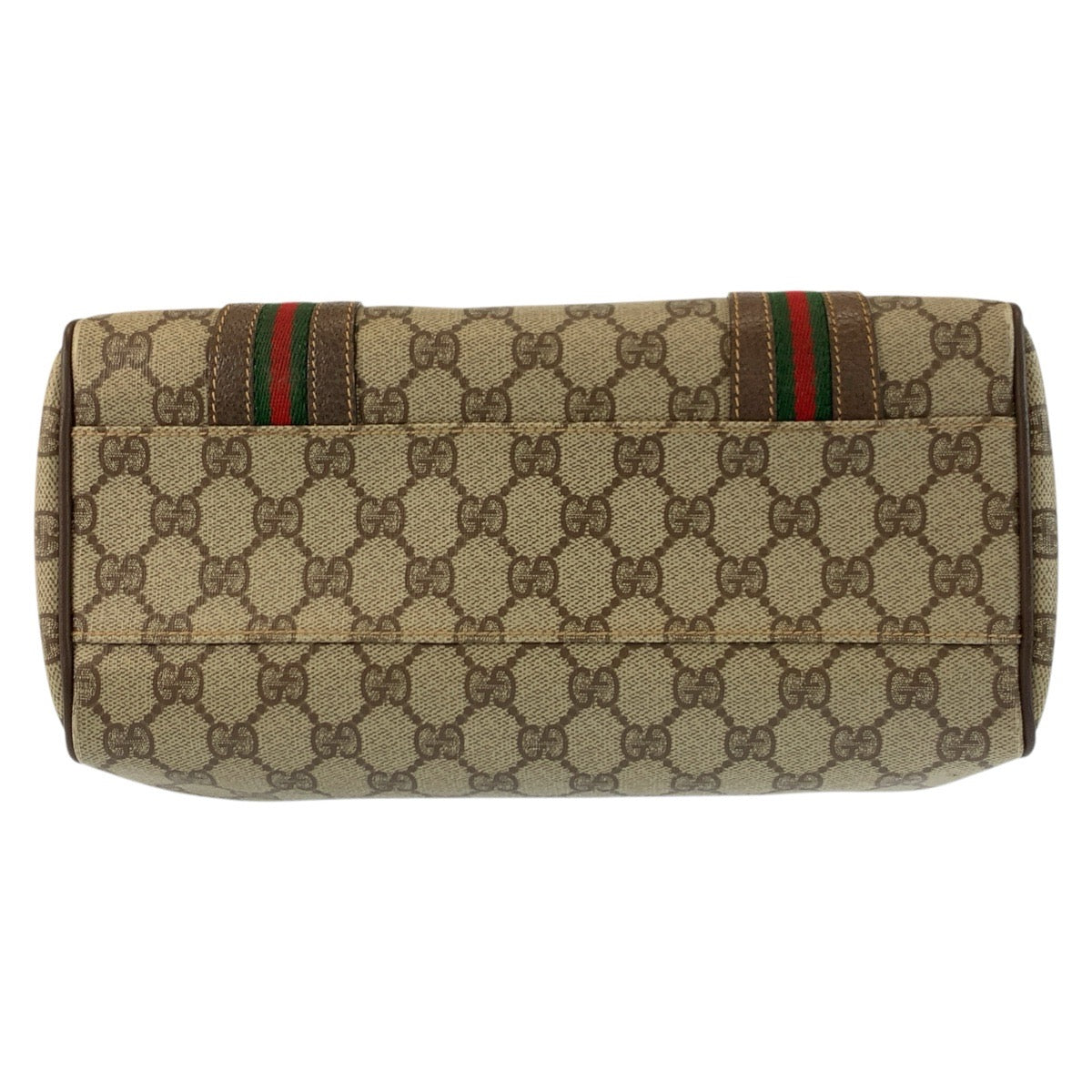 24802
GUCCI グッチ ヴィンテージ シェリーライン ベージュ ブラウン ゴールド金具 PVC / レザー 002 115 6697 ハンドバッグ ボストンバッグ レディース AB42