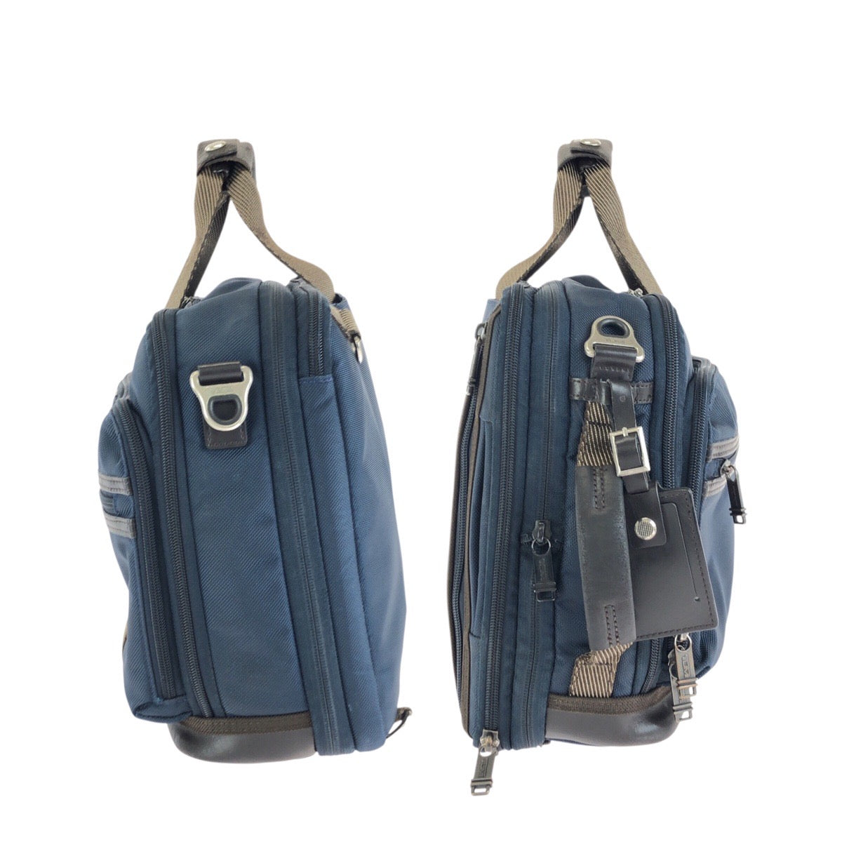 24804
TUMI トゥミ ALPHA BRAVO グレイソン スリーウェイ ブリーフ ネイビー ブラウン シルバー金具 ナイロン 2223398NVYO ビジネスバッグ ブリーフケース メンズ ABP7