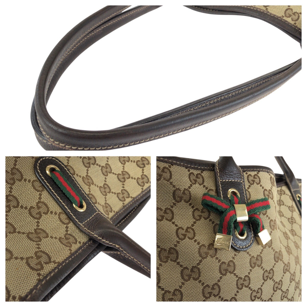 24808
GUCCI グッチ プリンシー ベージュ ブラウン ゴールド金具 GGキャンバス / レザー 181779 トートバッグ ショルダーバッグ レディース ABP36