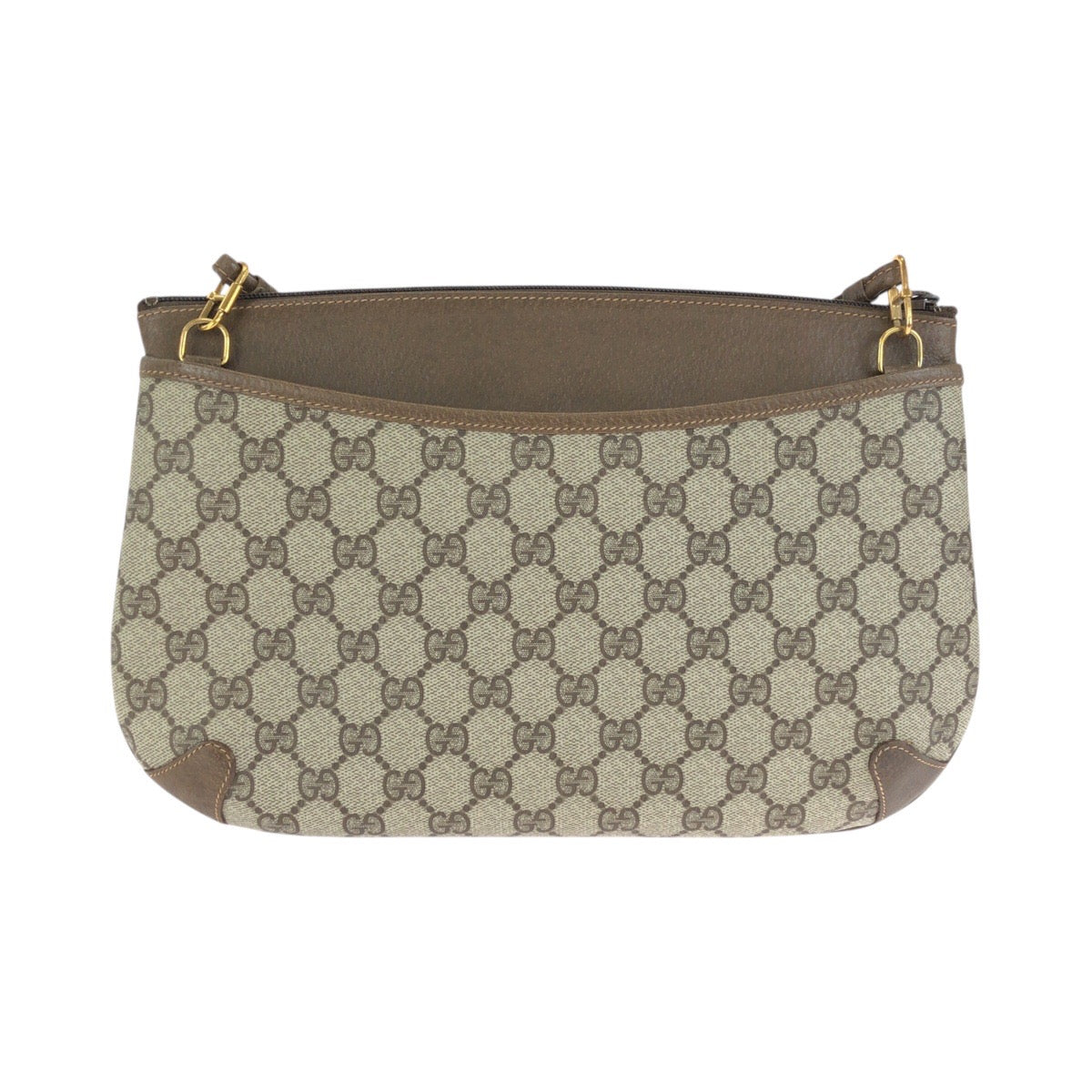 24809
GUCCI グッチ ヴィンテージ シェリーライン ベージュ ブラウン ゴールド金具 GGスプリームキャンバス / レザー 904 02 026 ショルダーバッグ メッセンジャーバッグ レディース AB42