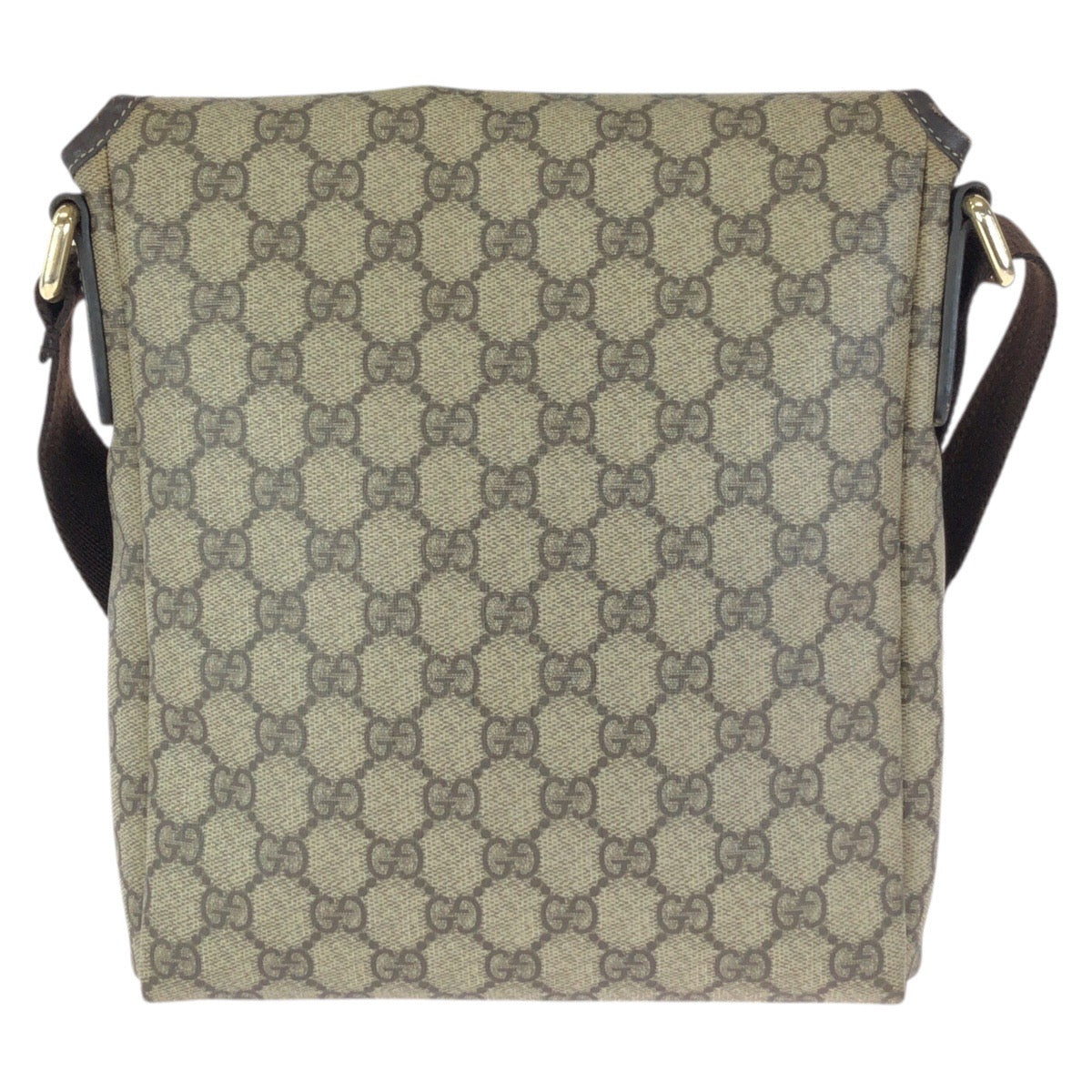 24810
GUCCI グッチ ベージュ ブラウン ゴールド金具 GGスプリームキャンバス / レザー 223666 ショルダーバッグ メッセンジャーバッグ レディース ABP42
