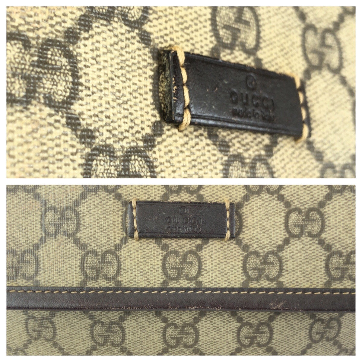 24810
GUCCI グッチ ベージュ ブラウン ゴールド金具 GGスプリームキャンバス / レザー 223666 ショルダーバッグ メッセンジャーバッグ レディース ABP42