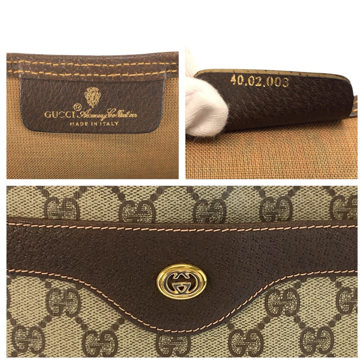 24811
GUCCI グッチ ヴィンテージ シェリーライン ベージュ GGスプリームキャンバス 40 02 003 トートバッグ ショルダーバッグ レディース ABP28