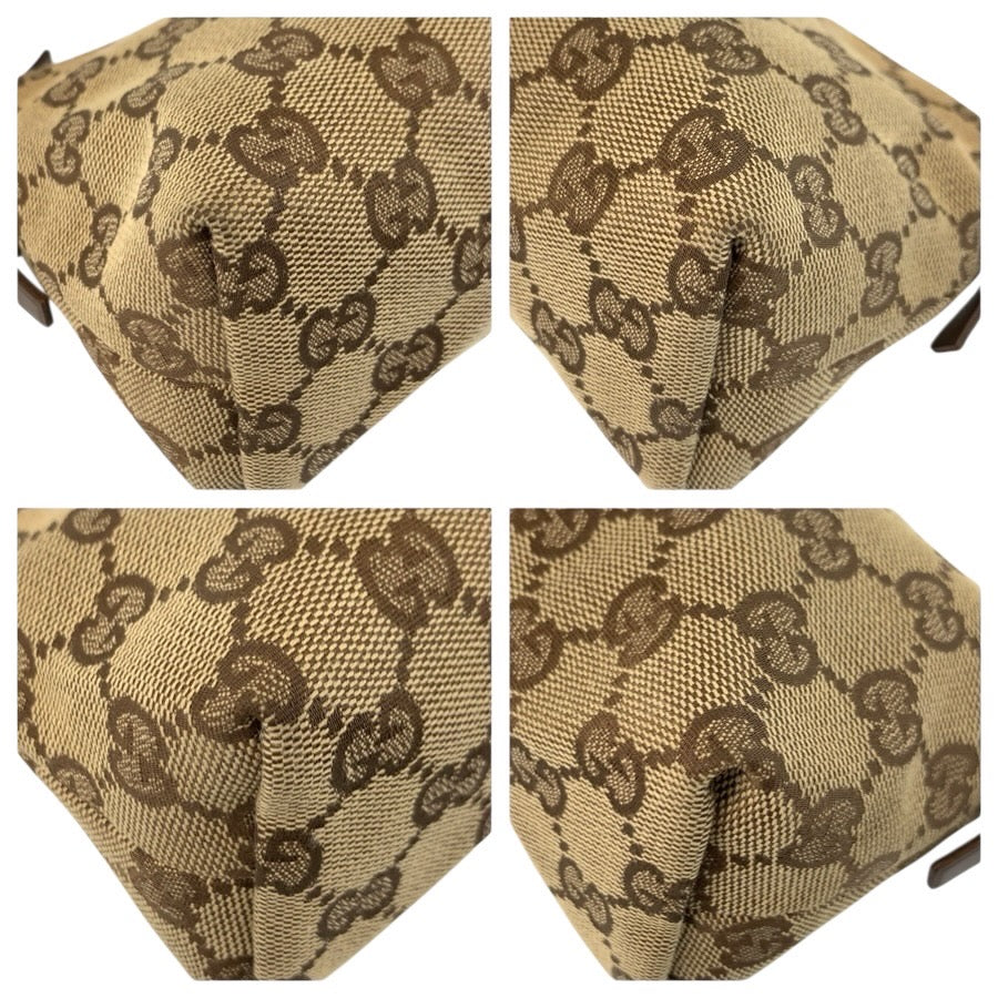 24812
GUCCI グッチ ベージュ ブラウン GGキャンバス / レザー 103399 ハンドバッグ アクセサリーポーチ レディース ABP35