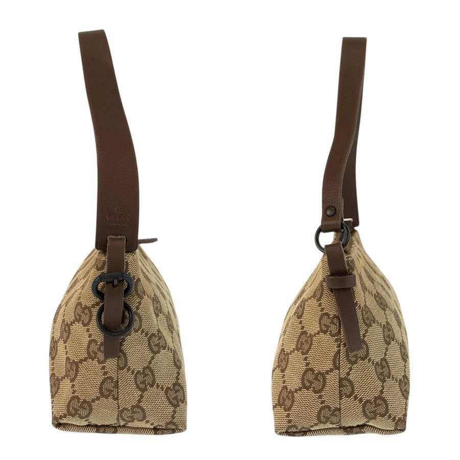 24812
GUCCI グッチ ベージュ ブラウン GGキャンバス / レザー 103399 ハンドバッグ アクセサリーポーチ レディース ABP35