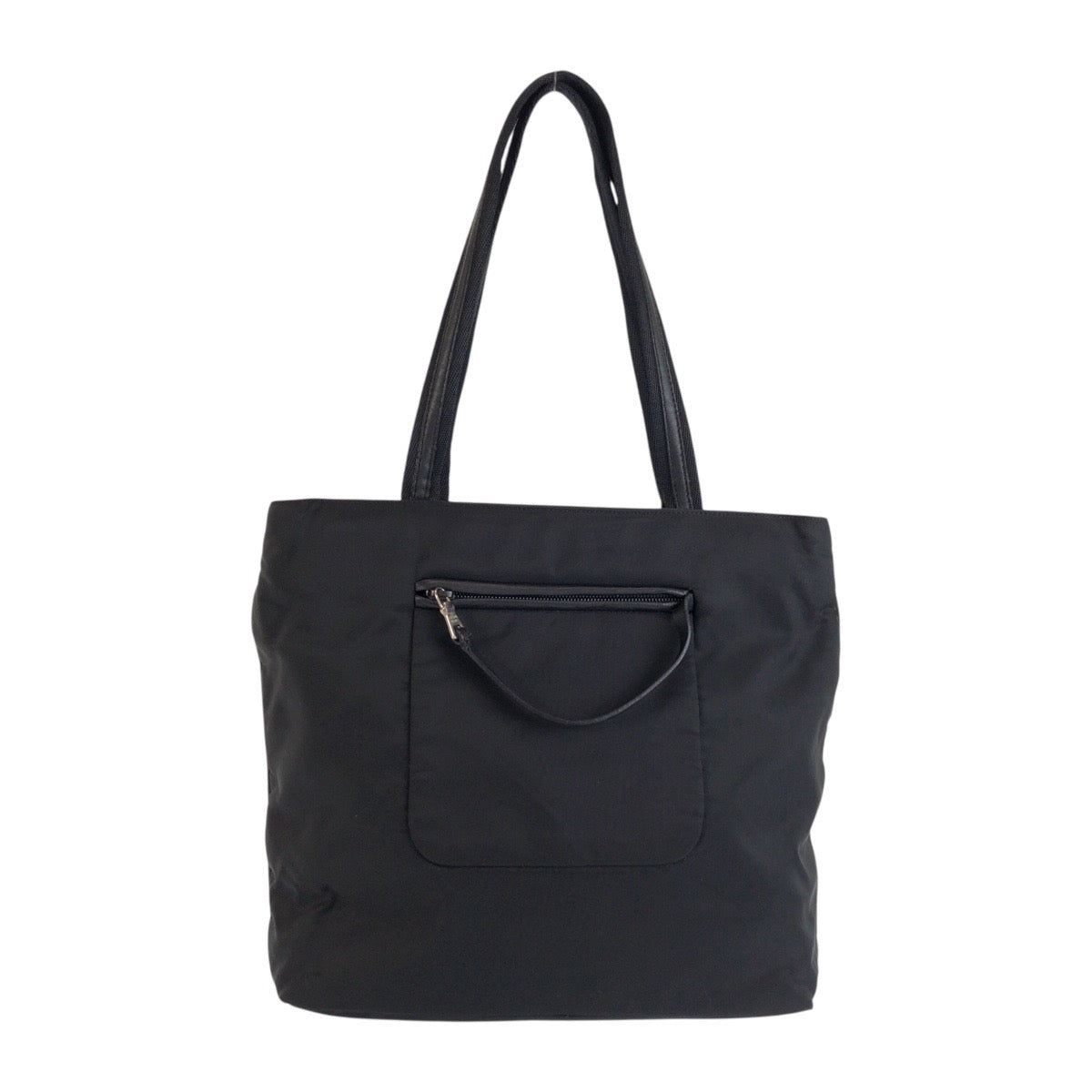 24815
PRADA プラダ テスート 三角ロゴプレート ブラック 黒 シルバー金具 ナイロン / レザー トートバッグ ショルダーバッグ レディース A42