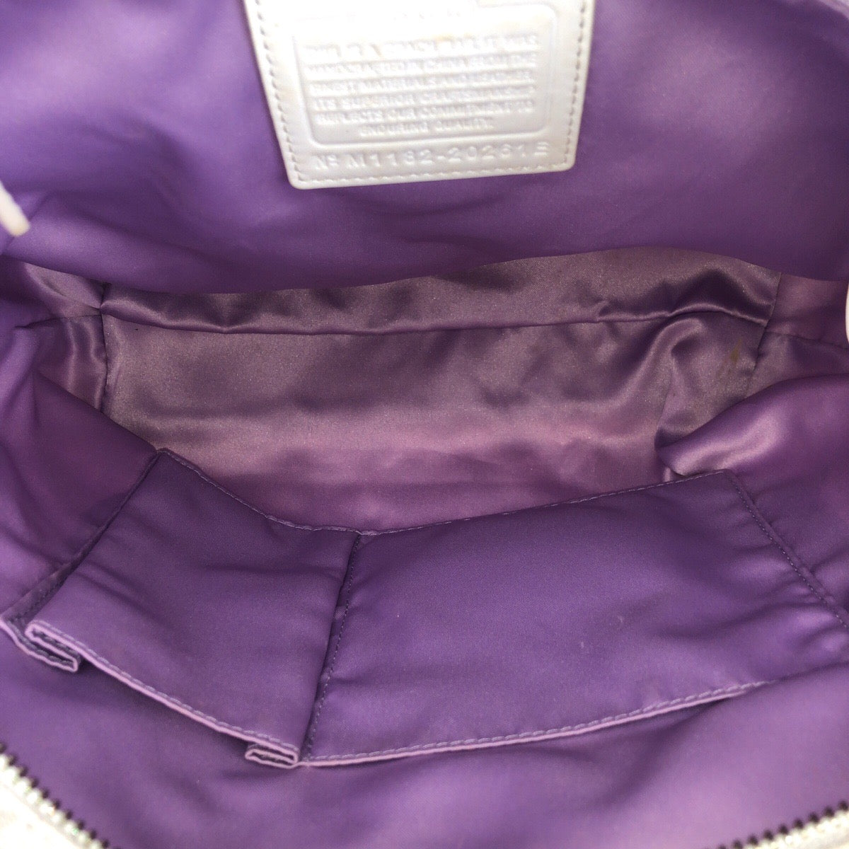 24824
COACH コーチ シグネチャー ホワイト シルバー金具 キャンバス / レザー 20261E トートバッグ ショルダーバッグ レディース AB8