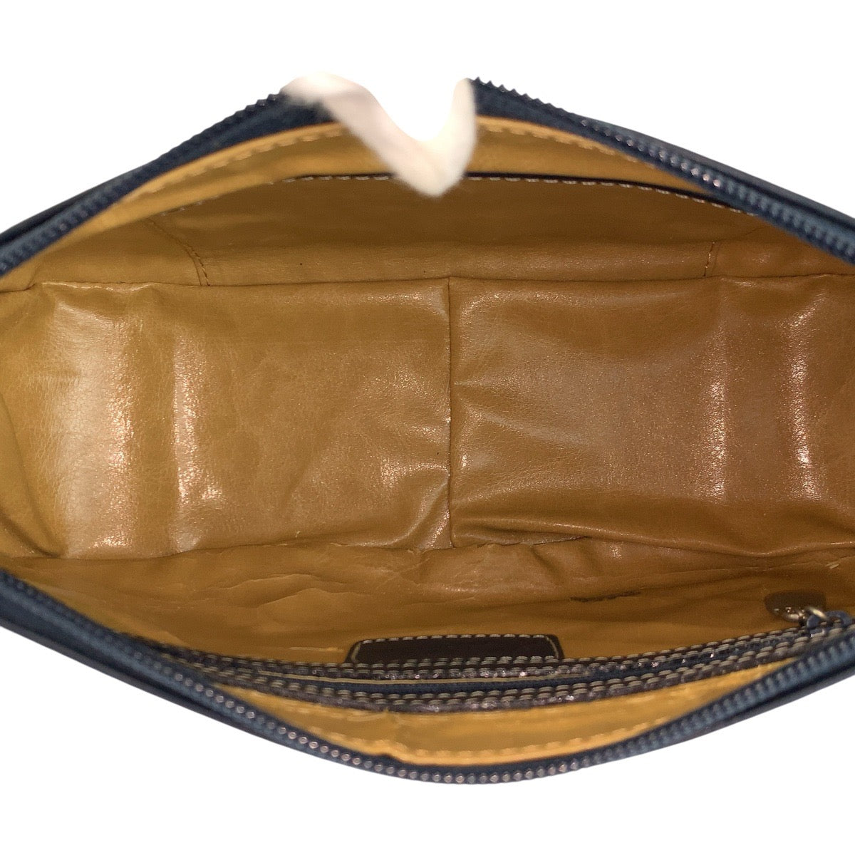 24826
Kitamura キタムラ ネイビー シルバー金具 レザー ハンドバッグ ショルダーバッグ 2way レディース AB5