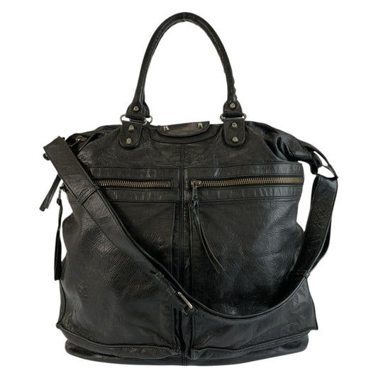 24827
BALENCIAGA バレンシアガ クラシックスクエア ブラック 黒 レザー 224889 トートバッグ ショルダーバッグ メンズ ABP49