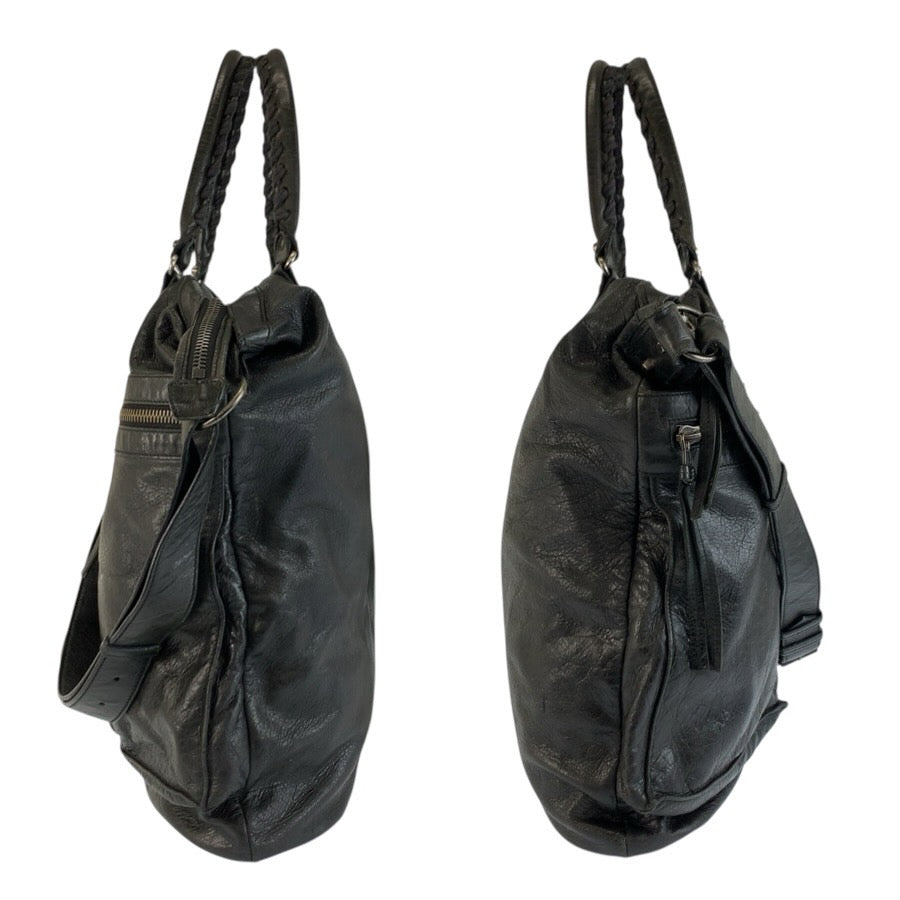 24827
BALENCIAGA バレンシアガ クラシックスクエア ブラック 黒 レザー 224889 トートバッグ ショルダーバッグ メンズ ABP49