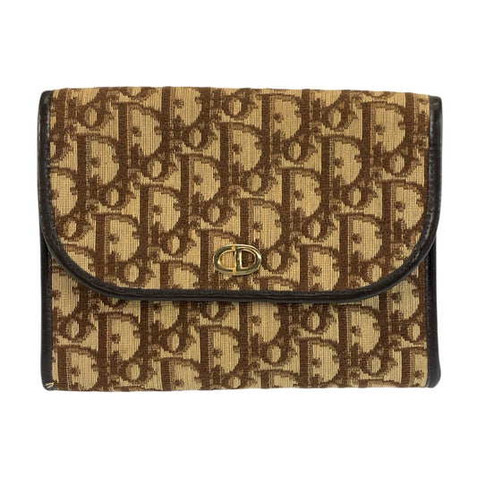 24831
Christian Dior クリスチャンディオール トロッター ブラウン ベージュ ゴールド金具 キャンバス クラッチバッグ ポーチ レディース ABP8