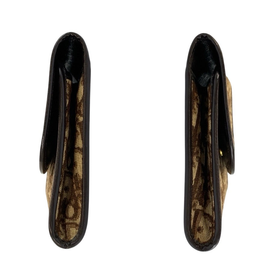24831
Christian Dior クリスチャンディオール トロッター ブラウン ベージュ ゴールド金具 キャンバス クラッチバッグ ポーチ レディース ABP8