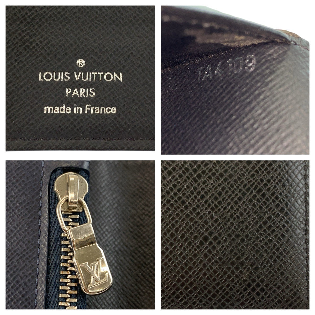 24843
LOUIS VUITTON ルイヴィトン タイガ ポルトフォイユアレクサンドル ノワール ブラック ネイビー レザー M64597 長財布 ロングウォレット メンズ ABP14