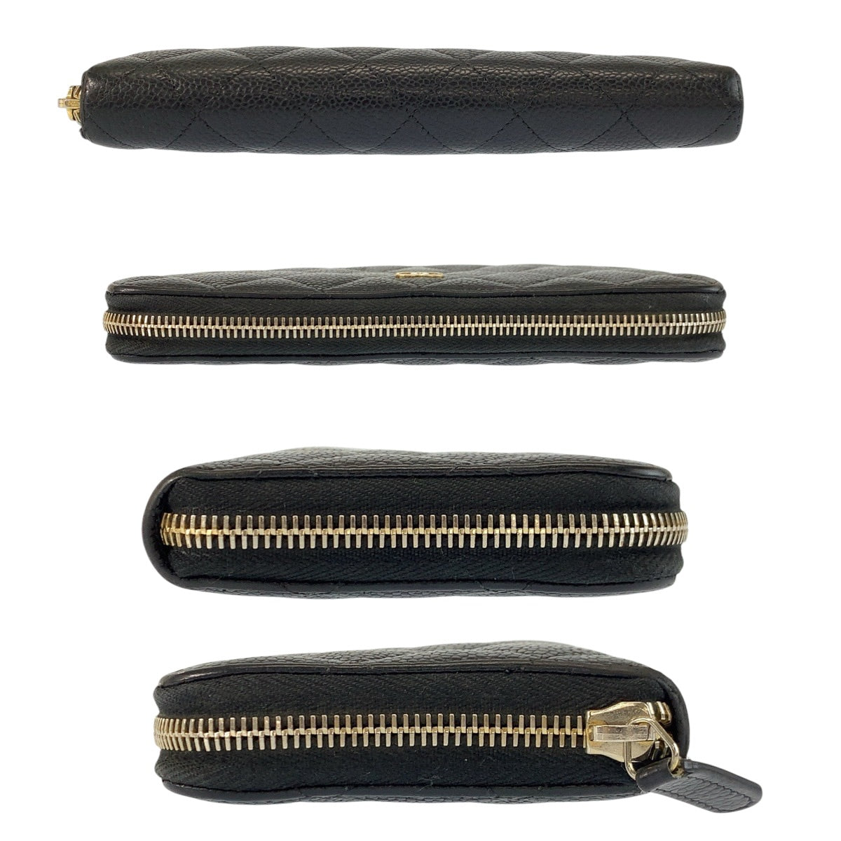 24844
CHANEL シャネル マトラッセ ココマーク ブラック 黒 ゴールド金具 レザー 長財布 ロングウォレット レディース ABP42