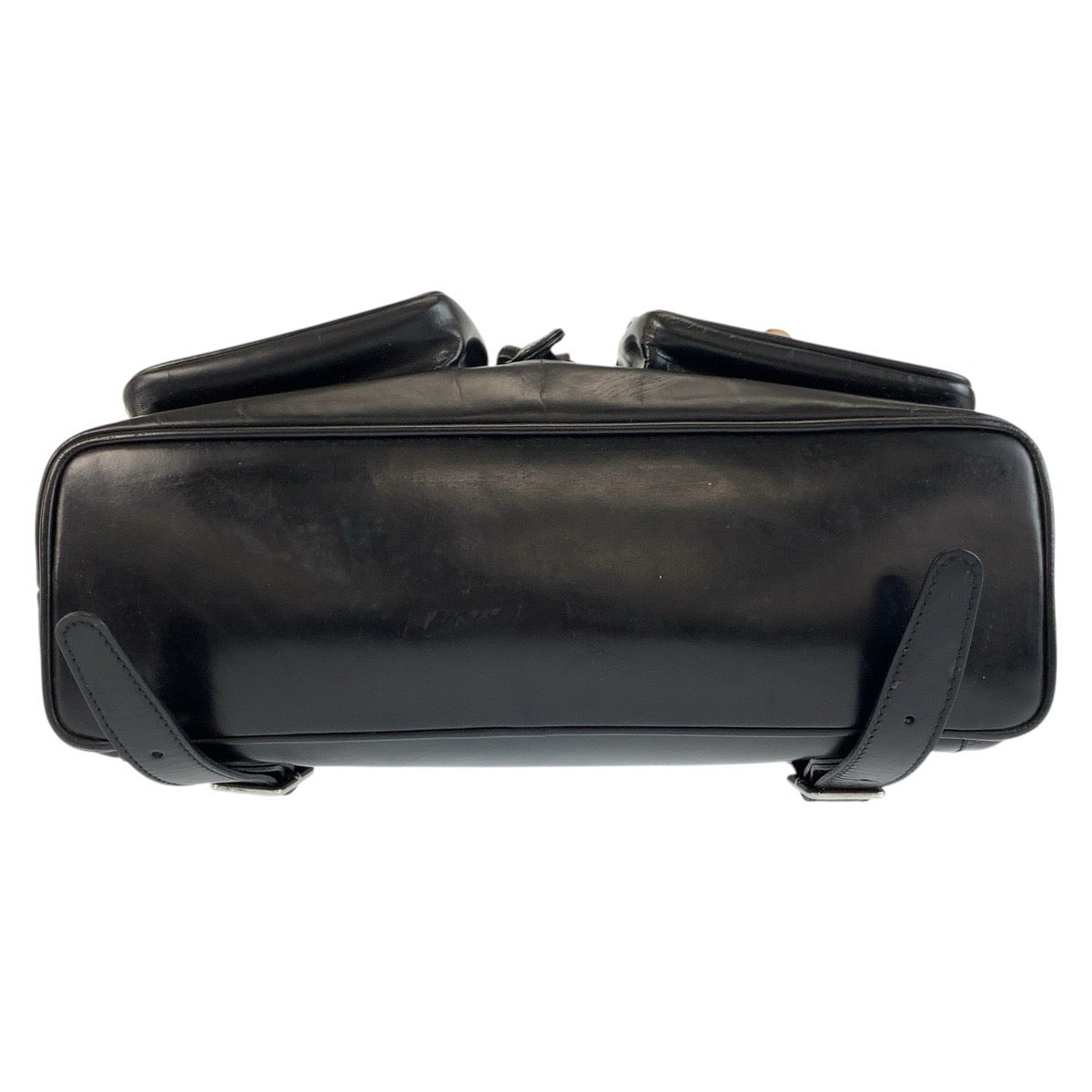 24846
GUCCI グッチ バンブー ブラック 黒 シルバー金具 レザー 003 2058 0016 5 リュックサック バックパック レディース AB32