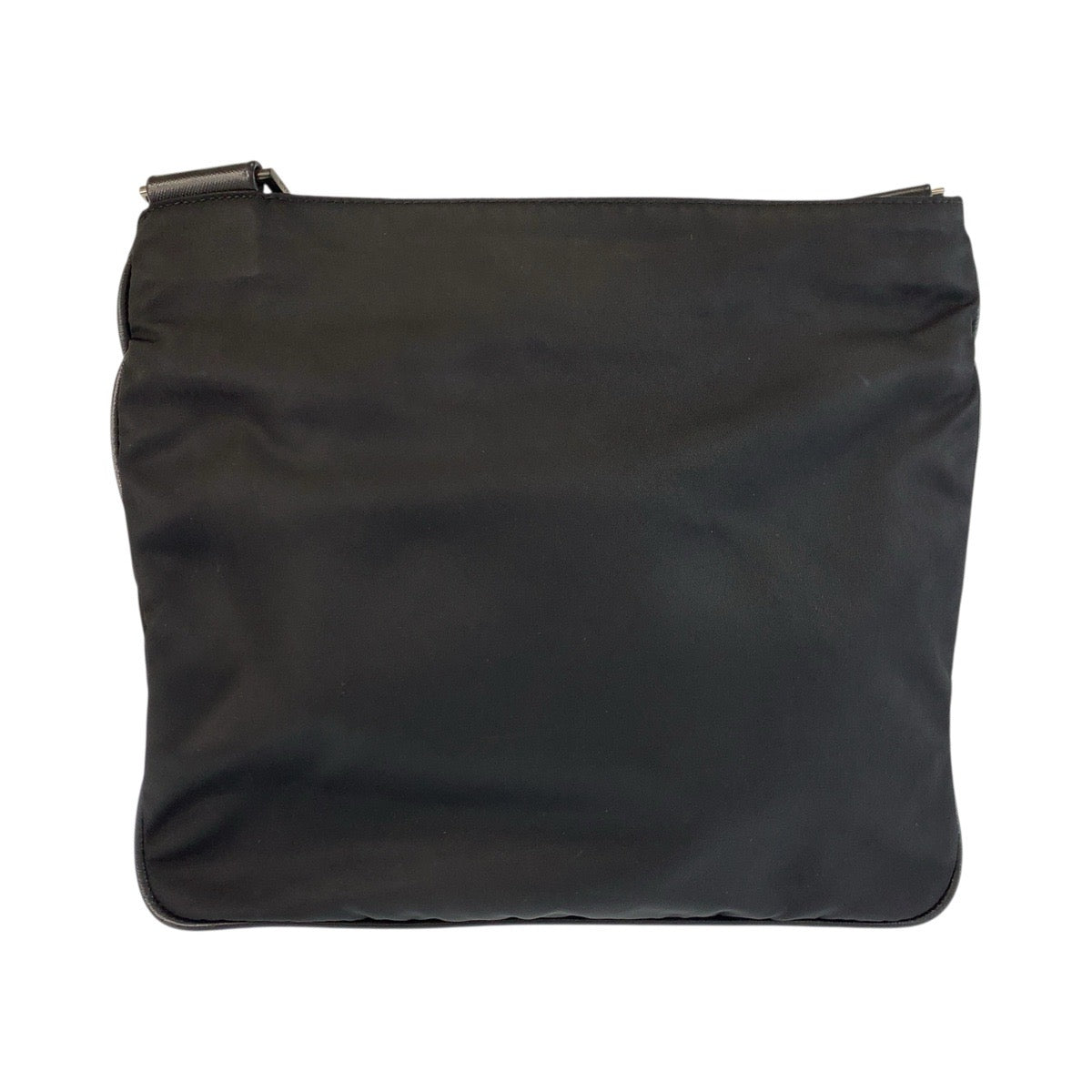 24847
PRADA プラダ テスート 三角ロゴプレート ブラック 黒 シルバー金具 ナイロン / レザー ショルダーバッグ メッセンジャーバッグ レディース ABP32