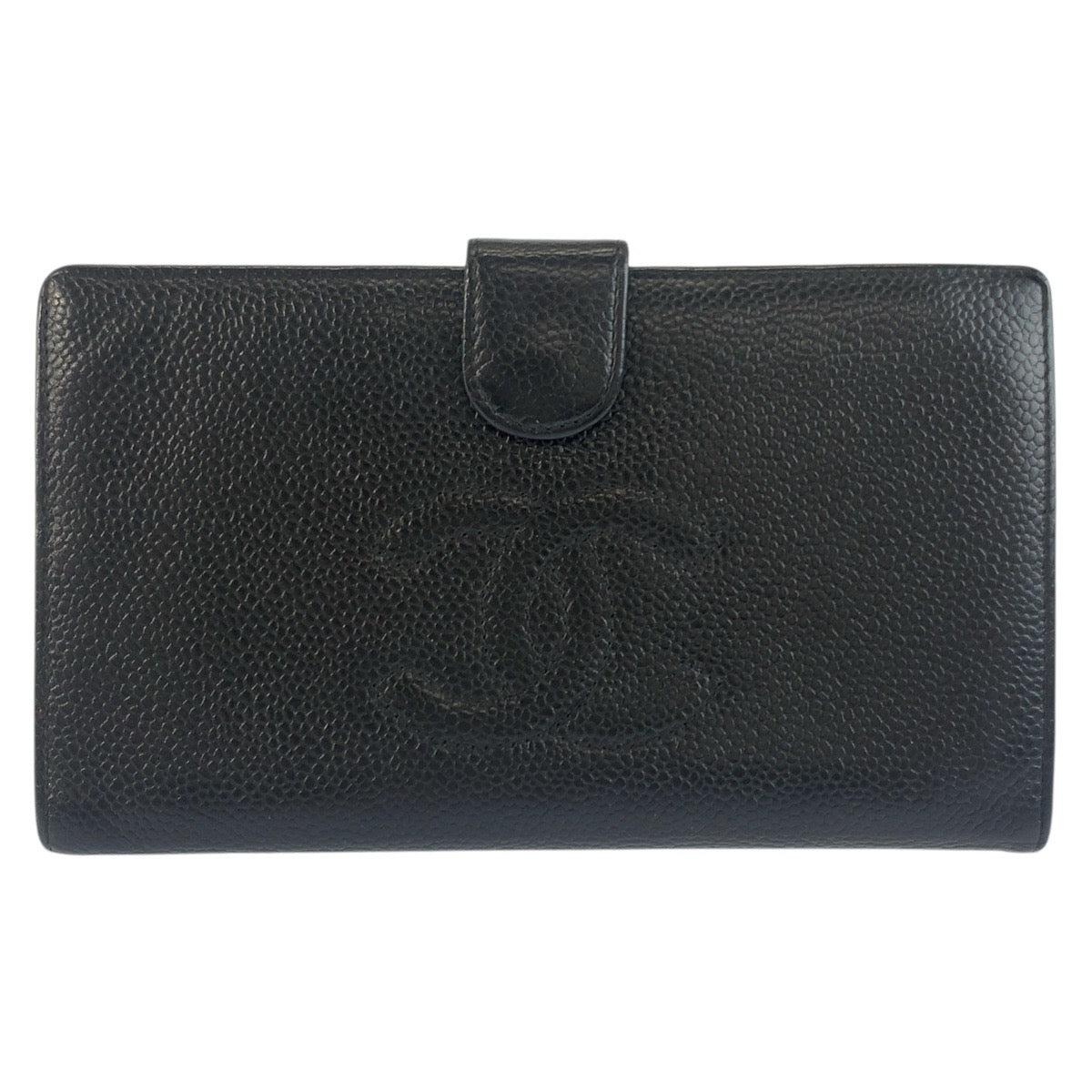 24852
CHANEL シャネル ココマーク ブラック 黒 ゴールド金具 レザー 長財布 ロングウォレット レディース ABP38