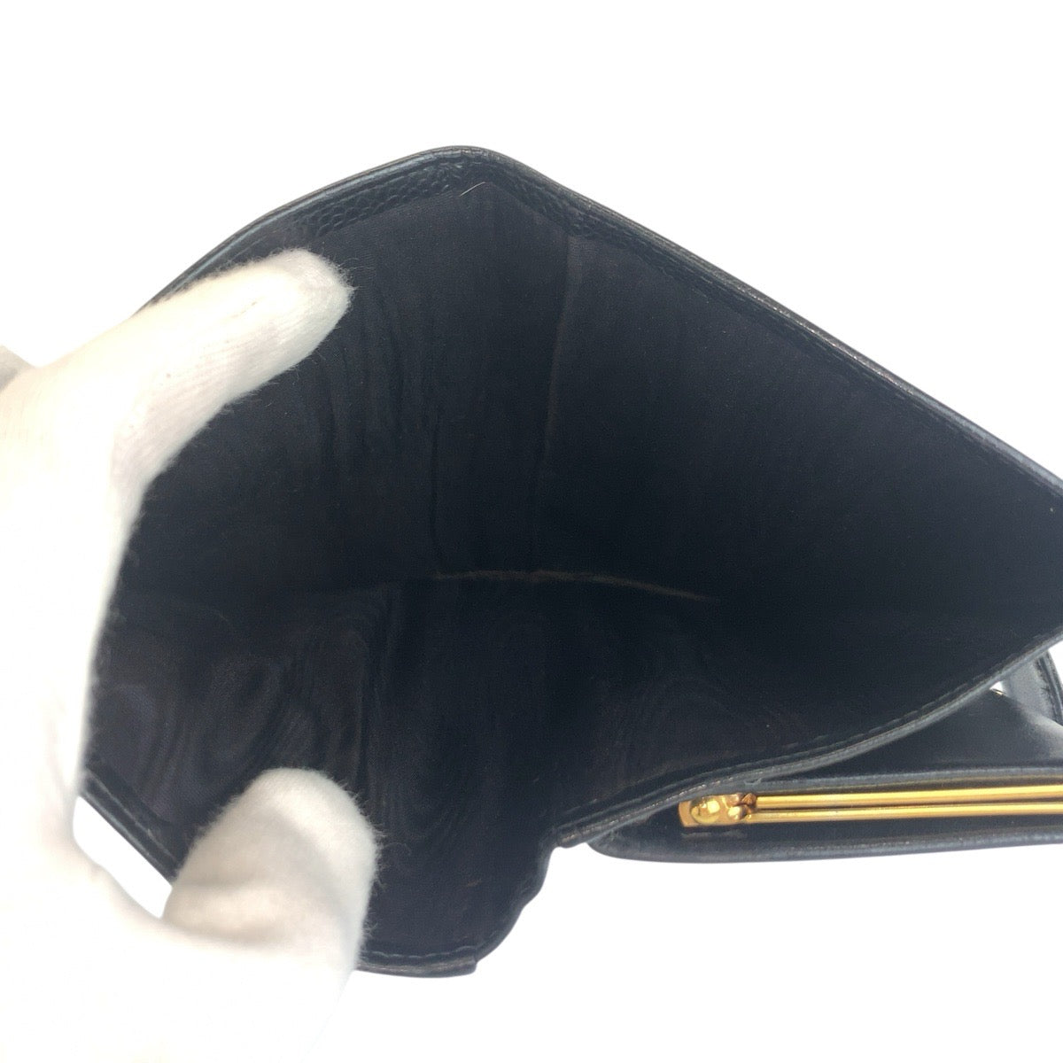 24852
CHANEL シャネル ココマーク ブラック 黒 ゴールド金具 レザー 長財布 ロングウォレット レディース ABP38