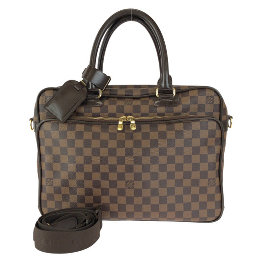24853
LOUIS VUITTON ルイヴィトン ダミエ エベヌ イカール 2way ブラウン ゴールド金具 PVC / レザー N23252 ビジネスバッグ ブリーフケース メンズ ABP65