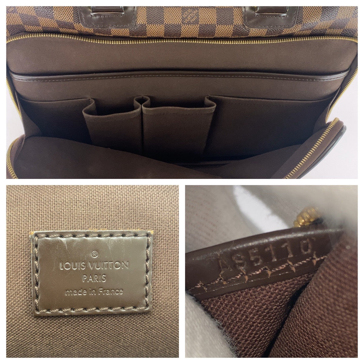 24853
LOUIS VUITTON ルイヴィトン ダミエ エベヌ イカール 2way ブラウン ゴールド金具 PVC / レザー N23252 ビジネスバッグ ブリーフケース メンズ ABP65