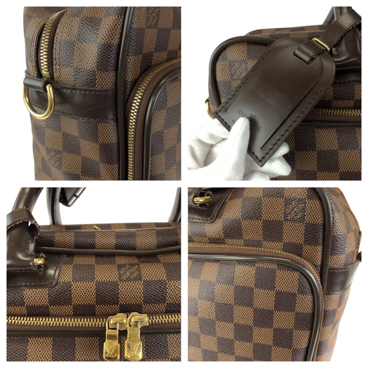 24853
LOUIS VUITTON ルイヴィトン ダミエ エベヌ イカール 2way ブラウン ゴールド金具 PVC / レザー N23252 ビジネスバッグ ブリーフケース メンズ ABP65
