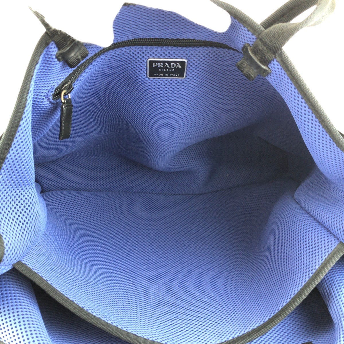 24854
PRADA プラダ ブラック 黒 シルバー金具 レザー / ナイロン トートバッグ ショルダーバッグ 男女兼用 レディース ABP42