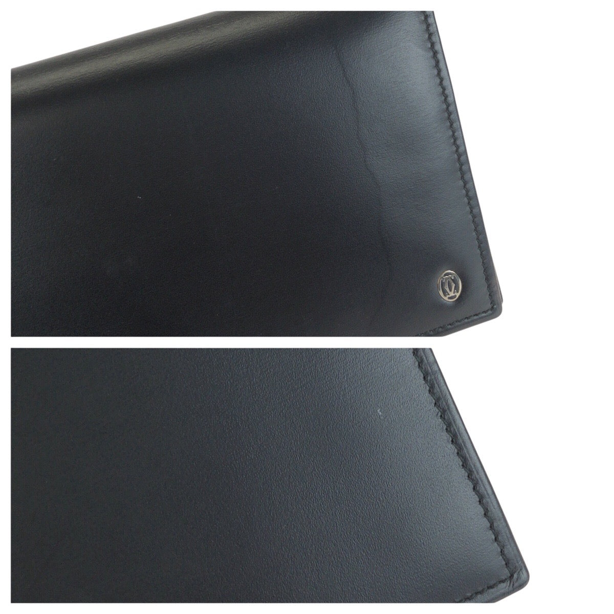 24856
CARTIER カルティエ パシャ ドゥ カルティエ ブラック 黒 シルバー金具 レザー 長財布 ロングウォレット メンズ A26
