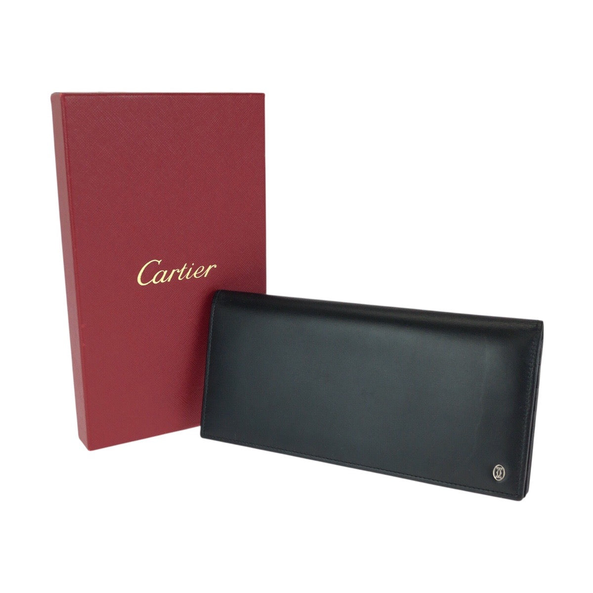 24856
CARTIER カルティエ パシャ ドゥ カルティエ ブラック 黒 シルバー金具 レザー 長財布 ロングウォレット メンズ A26