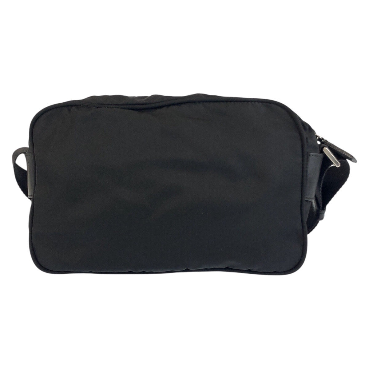 24858
PRADA プラダ テスート 三角ロゴプレート ブラック 黒 シルバー金具 ナイロン ショルダーバッグ ポシェット レディース AB28
