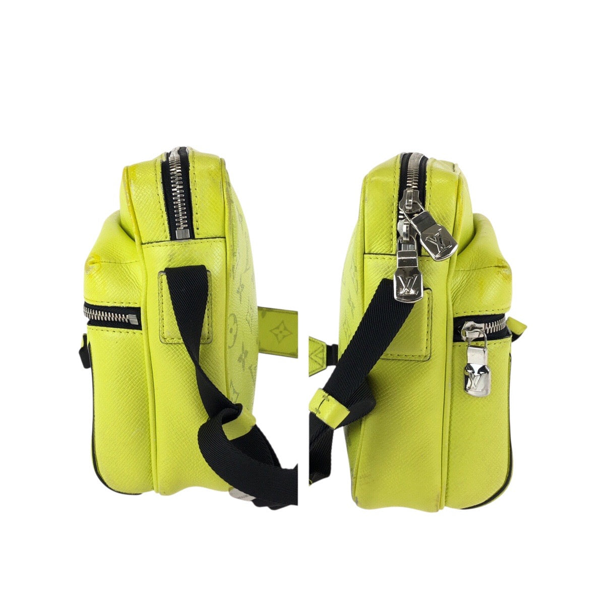 24861
LOUIS VUITTON ルイヴィトン タイガラマ モノグラム アウトドア メッセンジャー PM イエロー ブラック シルバー金具 PVC M30239 ショルダーバッグ メッセンジャーバッグ レディース AB78