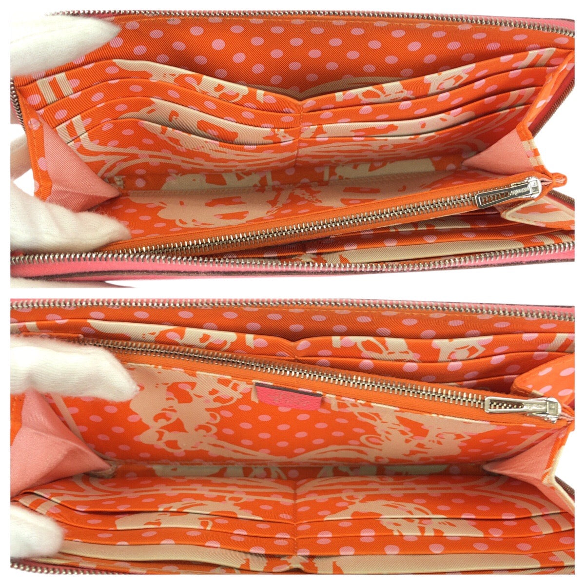 24862
HERMES エルメス アザップ ロング シルクイン ローズアザレ ピンク シルバー金具 ヴォーエプソン 長財布 ラウンドファスナー C刻印 レディース ABP42
