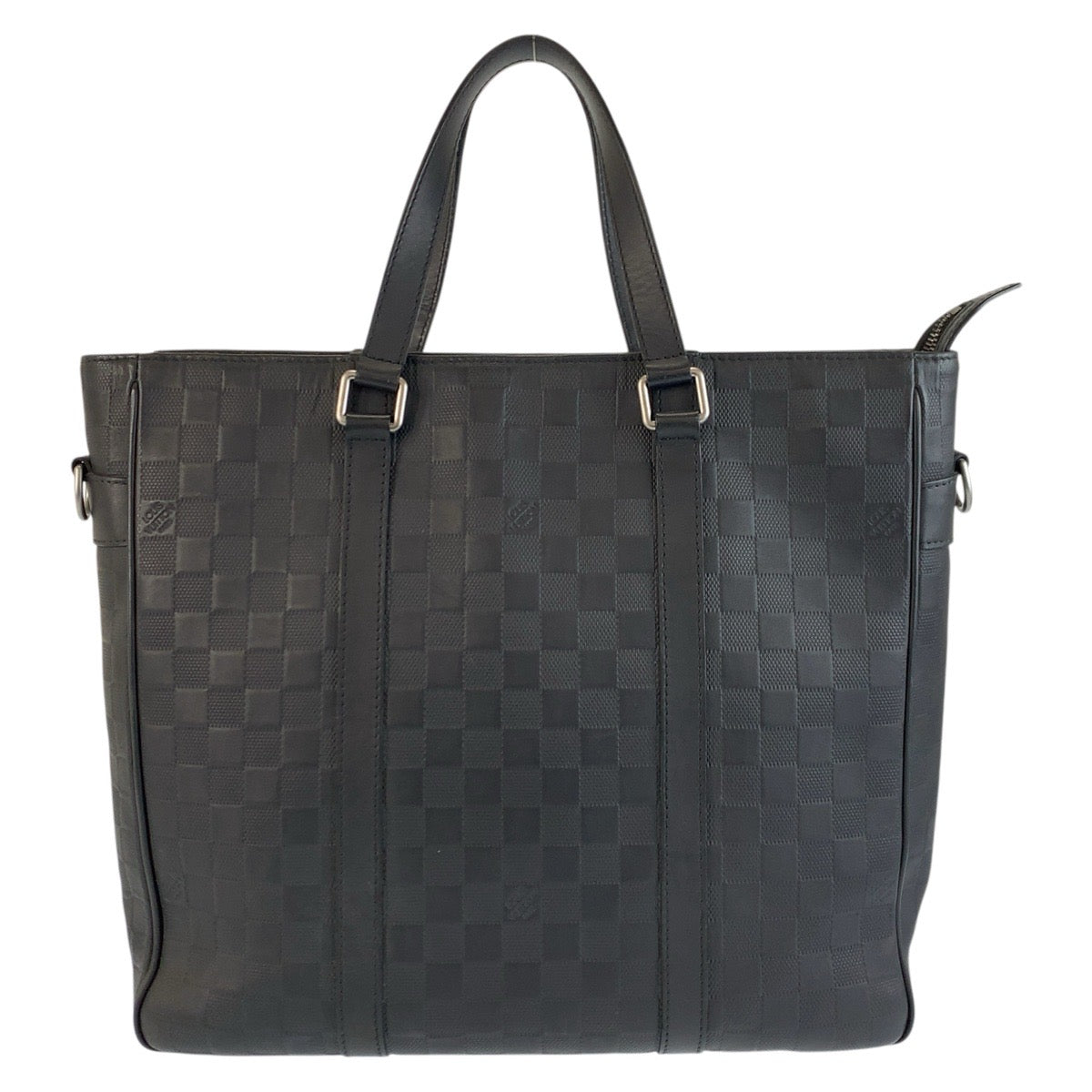 24866
LOUIS VUITTON ルイヴィトン ダミエアンフィニ タダオPM オニキス ブラック シルバー金具 レザー N41269 トートバッグ ビジネスバッグ メンズ ABP68