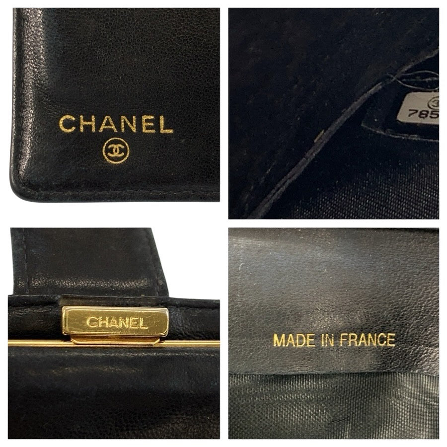 24867
CHANEL シャネル ココマーク ブラック 黒 レザー 長財布 ロングウォレット レディース AB44