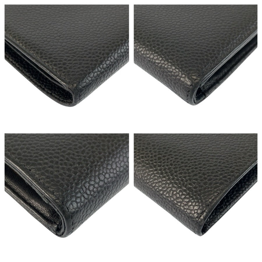 24867
CHANEL シャネル ココマーク ブラック 黒 レザー 長財布 ロングウォレット レディース AB44