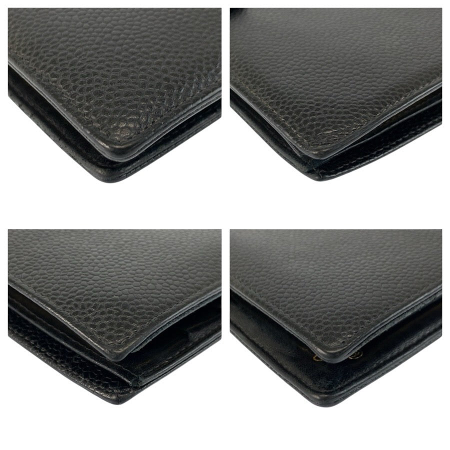 24867
CHANEL シャネル ココマーク ブラック 黒 レザー 長財布 ロングウォレット レディース AB44