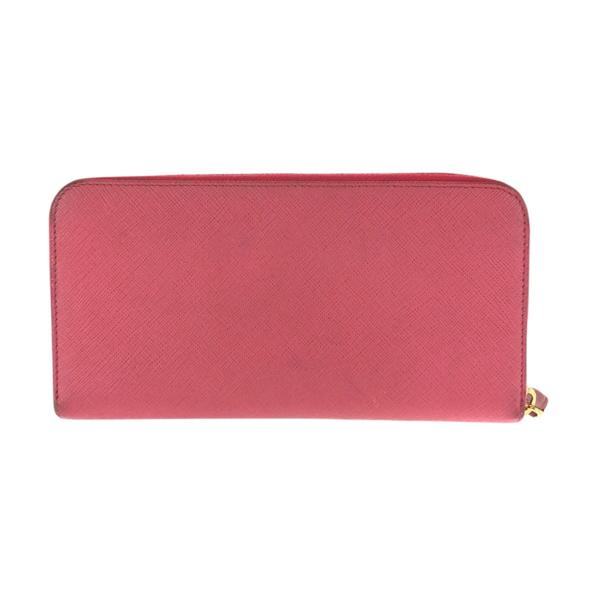 24868
PRADA プラダ サフィアーノ 三角ロゴプレート ピンク ゴールド金具 レザー 長財布 ラウンドファスナー レディース AB16