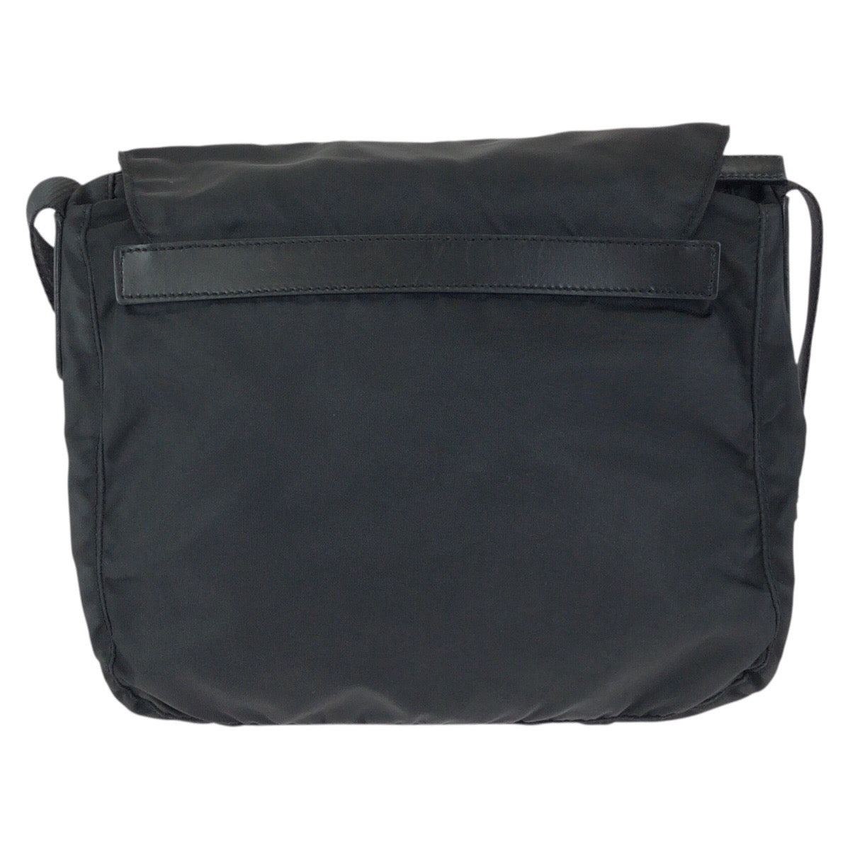 24870
PRADA プラダ テスート 三角ロゴプレート ブラック 黒 シルバー金具 ナイロン / レザー ショルダーバッグ メッセンジャーバッグ レディース AB28
