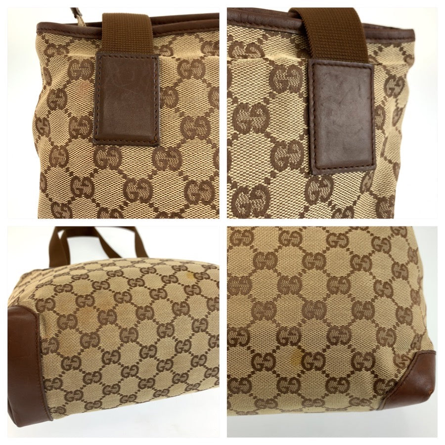 24871
GUCCI グッチ ブラウン ベージュ GGキャンバス / レザー 28893 トートバッグ ショルダーバッグ レディース AB16