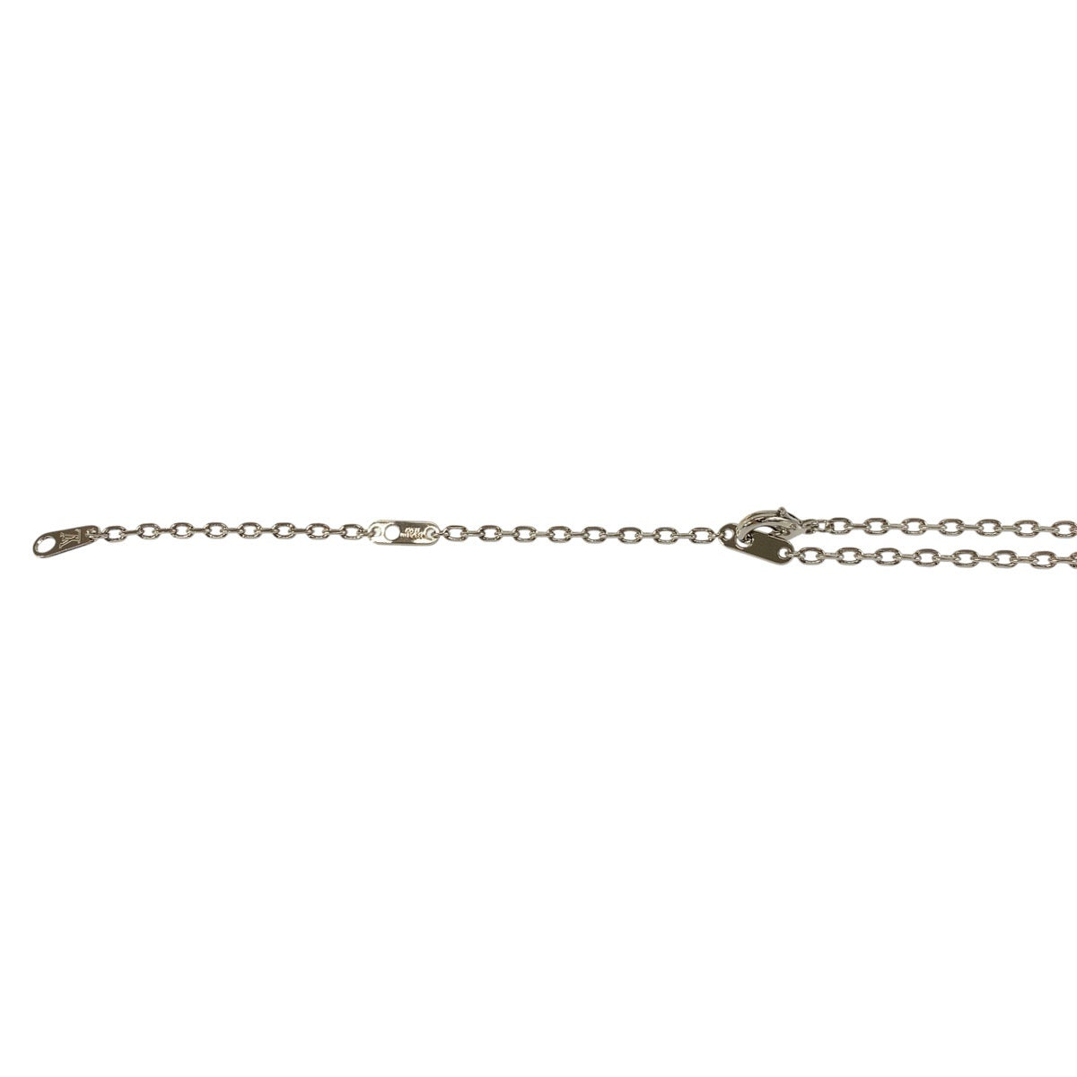 24873
LOUIS VUITTON ルイヴィトン ペンダント LVプレーン シルバー メタル MP3157 ネックレス メンズ A35