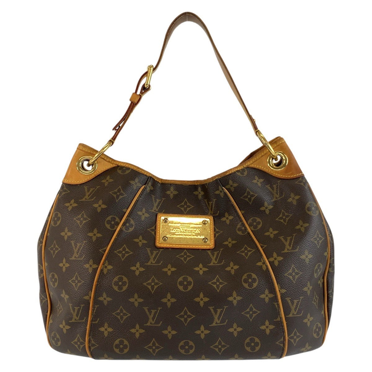 24875
LOUIS VUITTON ルイヴィトン モノグラム ガリエラPM ブラウン ゴールド金具 PVC / レザー M56382 ショルダーバッグ ハンドバッグ レディース AB63