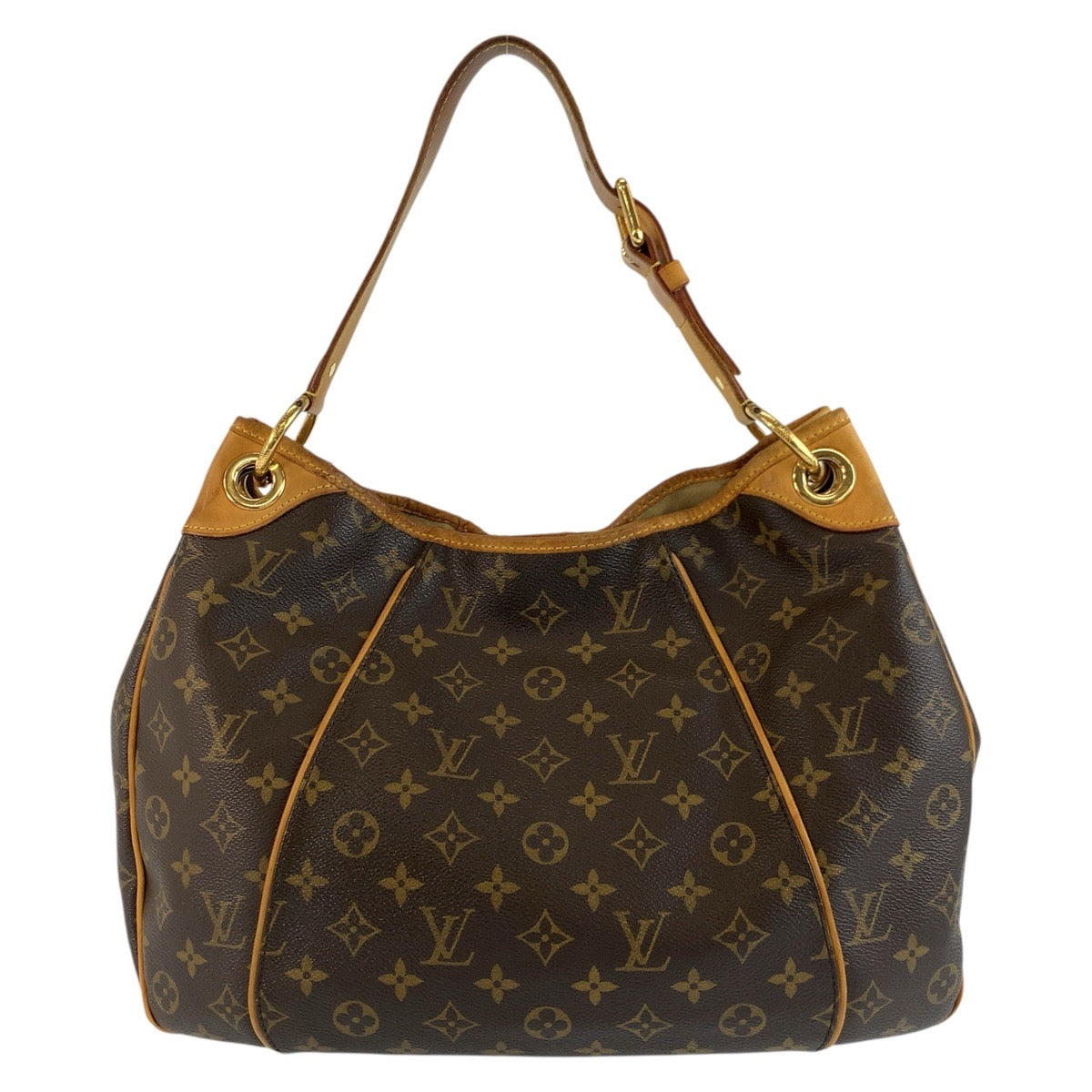 24875
LOUIS VUITTON ルイヴィトン モノグラム ガリエラPM ブラウン ゴールド金具 PVC / レザー M56382 ショルダーバッグ ハンドバッグ レディース AB63