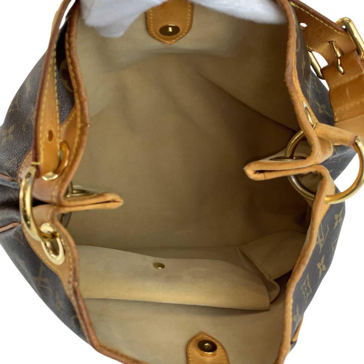 24875
LOUIS VUITTON ルイヴィトン モノグラム ガリエラPM ブラウン ゴールド金具 PVC / レザー M56382 ショルダーバッグ ハンドバッグ レディース AB63