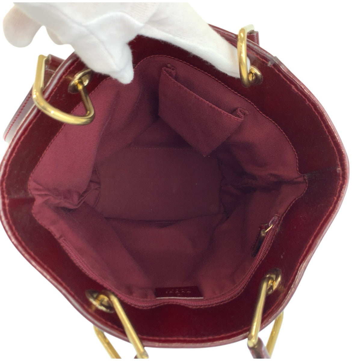 24876
GUCCI グッチ ベージュ ワインレッド ゴールド金具 GGキャンバス / レザー 120840 トートバッグ ショルダーバッグ レディース AB23