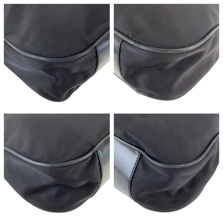 24877
GUCCI グッチ バンブー ブラック 黒 シルバー金具 ナイロン 001 1998 1577 ハンドバッグ ショルダーバッグ2way レディース AB23