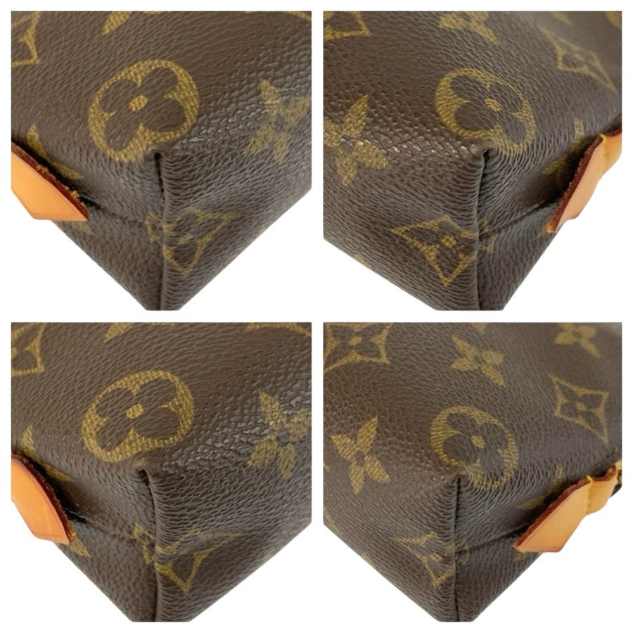 24878
LOUIS VUITTON ルイヴィトン モノグラム ポシェット コスメティックPM ブラウン ゴールド金具 PVC M47515 ポーチ 化粧ポーチ レディース AB30